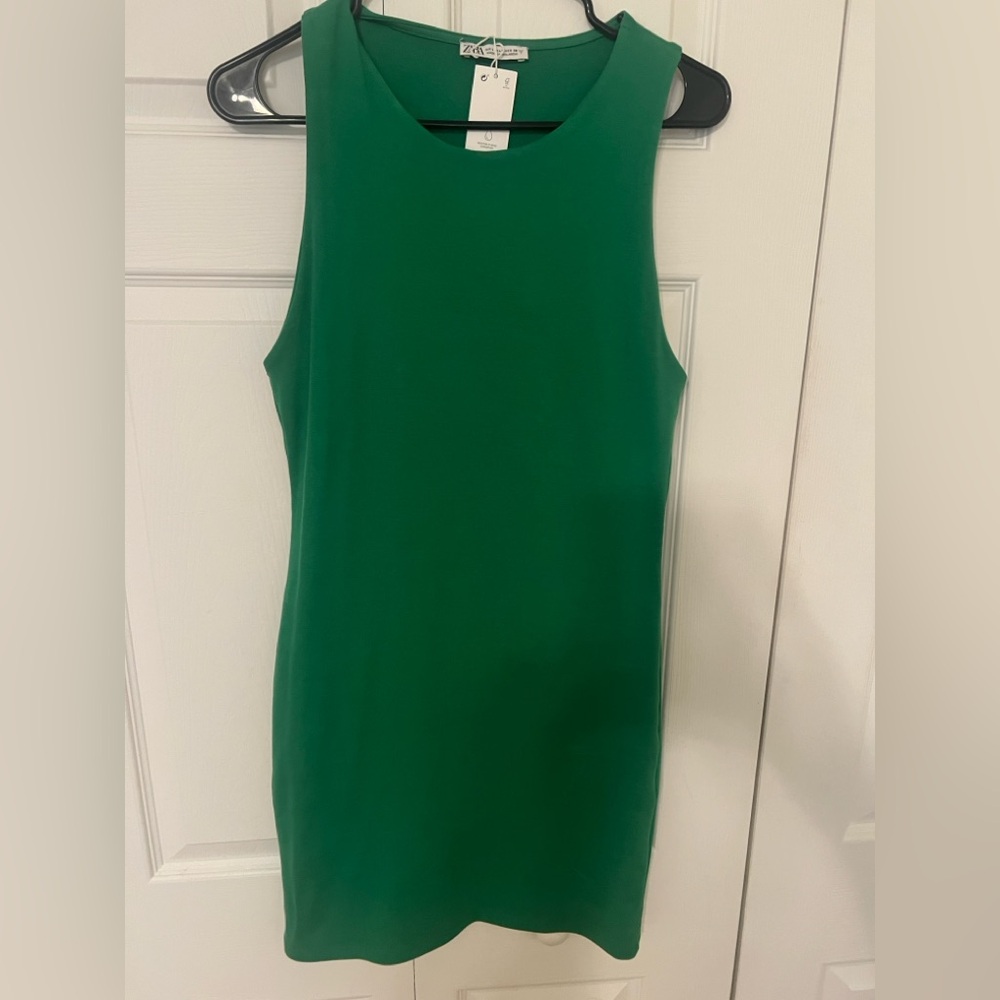 Zara Vibrant Green Mini Dress